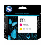 Originální tisková hlava HP F9J87A (744), purpurová/žlutá