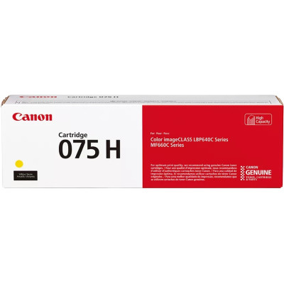 Originální toner Canon 075HY (6366C002), žlutý, 2500 stran