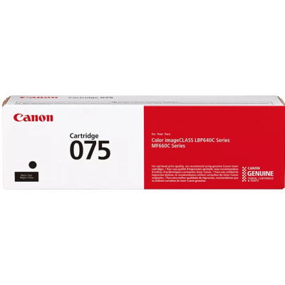 Originální toner Canon 075Bk (6365C002), černý, 1400 stran
