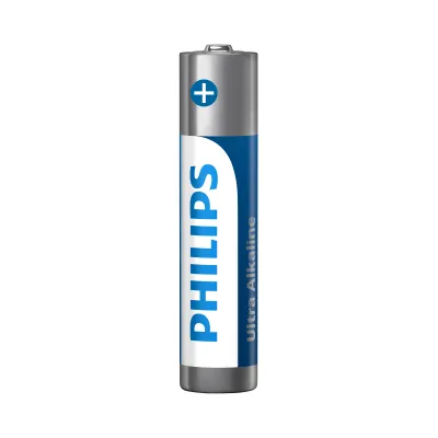 Philips alkalická baterie AAA, 4-pack, Ultra Alkaline, (LR03E4B/10)