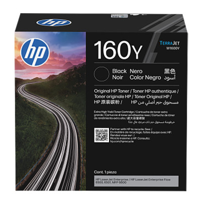 Originální toner HP W1600Y (160Y), černý, 38000 stran