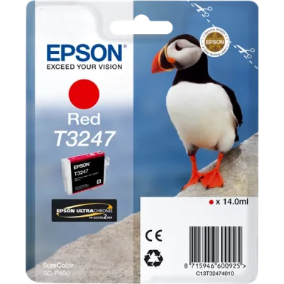 Originální inkoust Epson T3247 (C13T32474010), červený, 14 ml