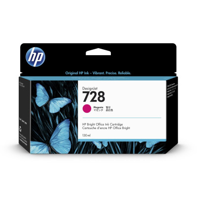Originální inkoust HP F9J66A (728), purpurový, 130 ml