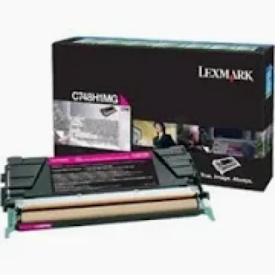 Originální toner Lexmark C748H2MG (C748H3MG), purpurový, 10000 stran